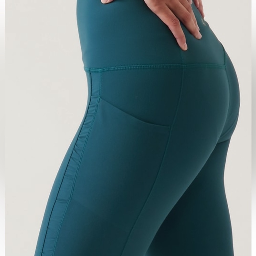 Athleta Salutation Stash Ruche craft leggings size 3x